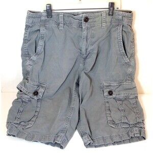 Short Cargo Vert American Eagle Outfitters Taille 4 - Coupe Boyfriend Femme
